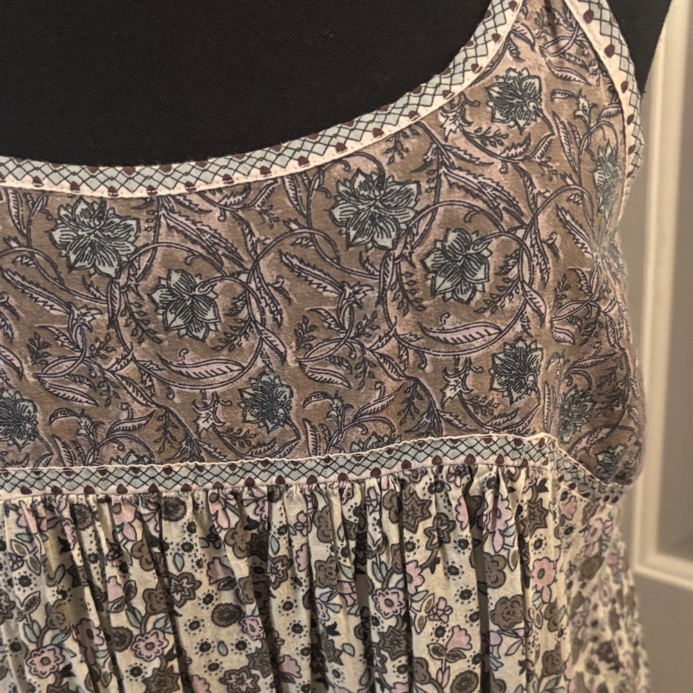 NATURAL LIFE Gray Floral Maxi Dress - Picture 3 of 7